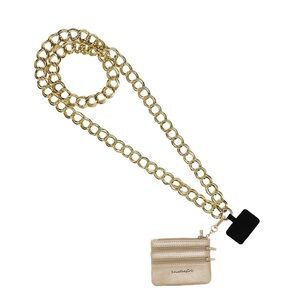 NWT Clip & Go Double Link Chain with Pouch | Save The Girls | Gold or Silver